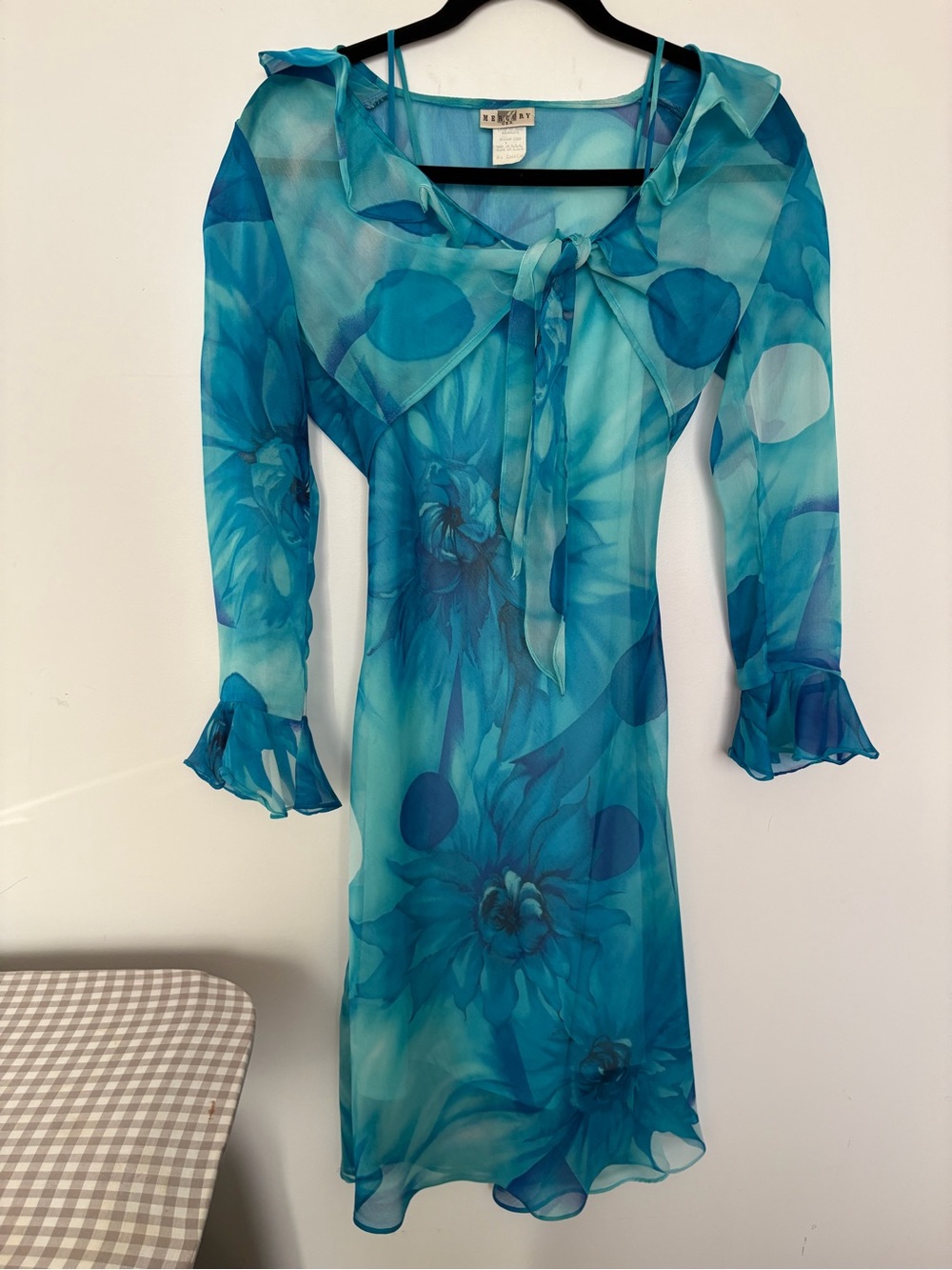 Mercury USA Vintage Blue Ombre Dress and cardigan Set - Small